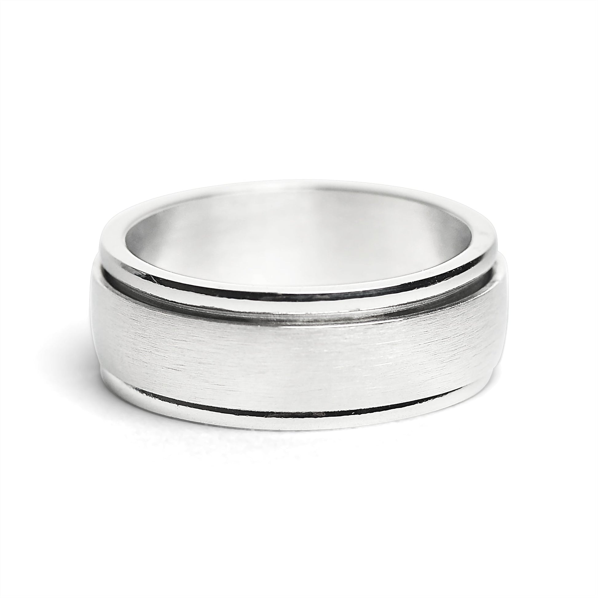 Stainless Steel Brushed Spinner Center Ring / SRJ9001