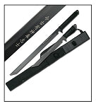 27 Inch and 18 Inch Black Full Tang Dark Ninja Sword Set