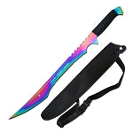 27 Inch Titanium Finish Full Tang Ninja Sword