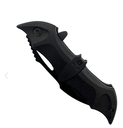 Customizable Bat Spring Assisted Pocket Folding Cutlery