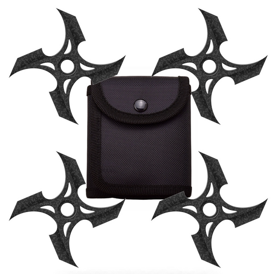 Customizable 4 Pc Set Four Point Throwing Ninja Stars