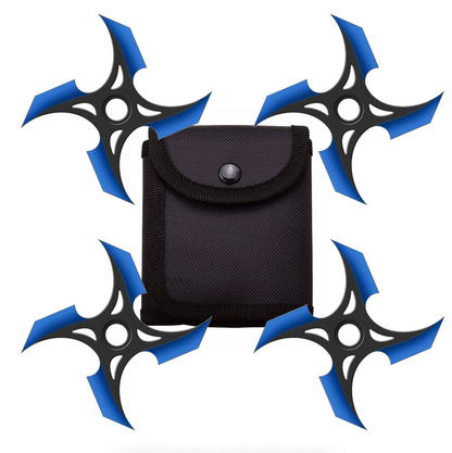 Customizable 4 Pc Set Four Point Display Ninja Stars