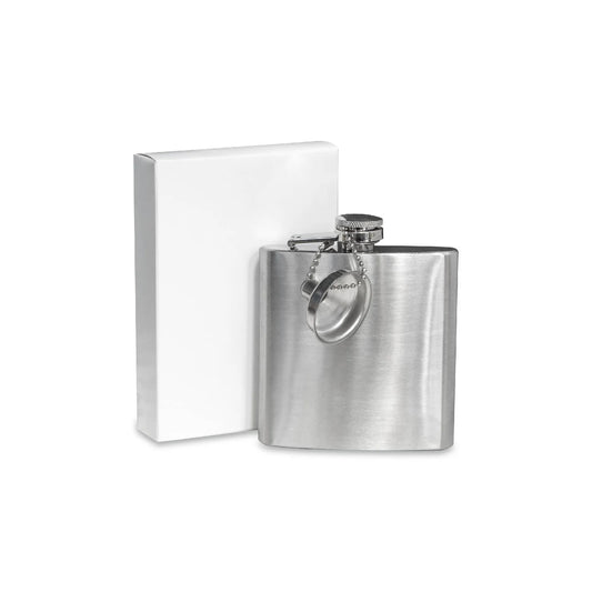 Customizable Stainless Steel Flask with Funnel