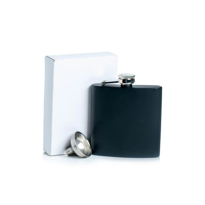 Customizable Stainless Steel Flask with Funnel