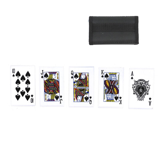 Customizable Royal Flush Throwing Knives Spades Card Set
