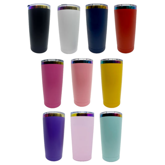 Customizable Rainbow Plated 20oz Tumbler