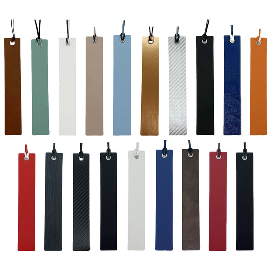 Customizable Leatherette Rectangle Bookmarks