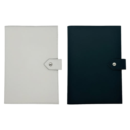 Customizable Leatherette Notebook With Clasp