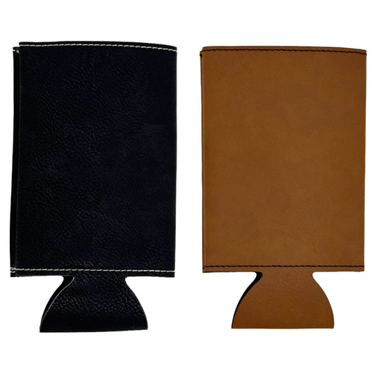 Customizable 12oz Leatherette Slim Beverage Holder