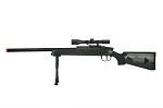 415 FPS Airsoft MK51 Bolt Action Sniper Rifle W/ Scope & Bi-Pod - Olive Drab