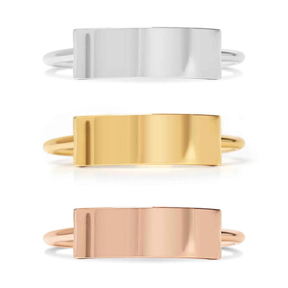 Customizable Stainless Steel Bar Ring