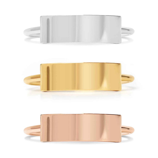 Customizable Stainless Steel Bar Ring