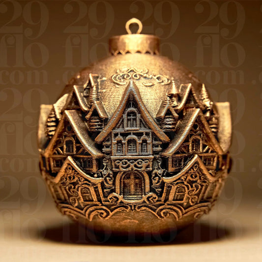 Village - Christmas Decorative Ball