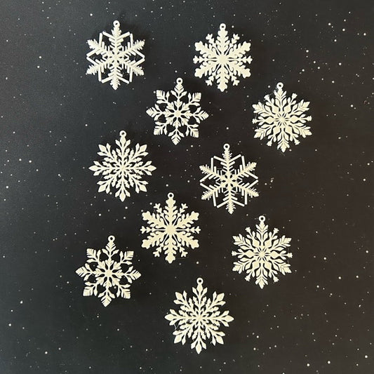 Snowflake Christmas tree decorations