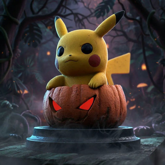 Halloween pikachu pumpkin