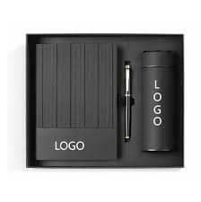 Personalized Vintage Gift Set – Leather Notebook, Pen & Insulated Bottle in Premium Gift Box