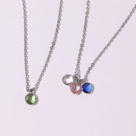 Birthstone Colored CZ Charms / SBB0034
