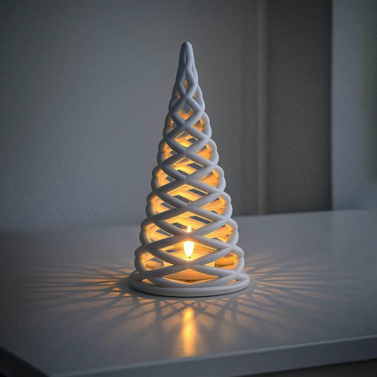 Christmas Tree Candle Holder | Lattice Tree Light Decor