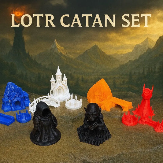 Lord of the Rings Themed Catan Set â_x0080__x0093_ Full Custom Piece Colle