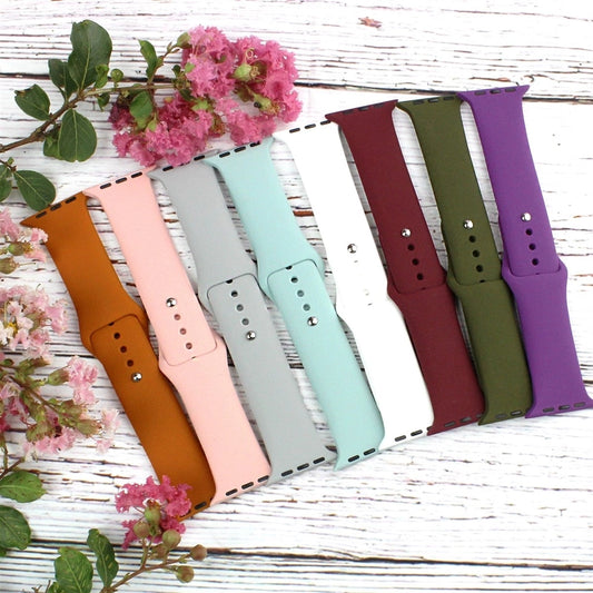 Customizable Silicon Apple Watch Band