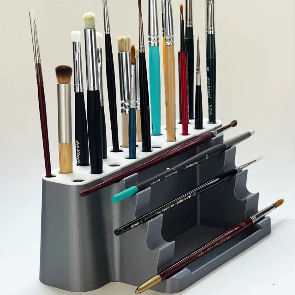 Print brush rack holder