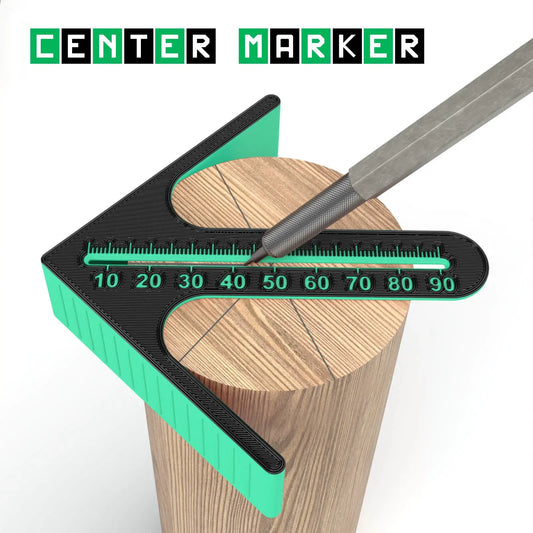 Center marker with ruler