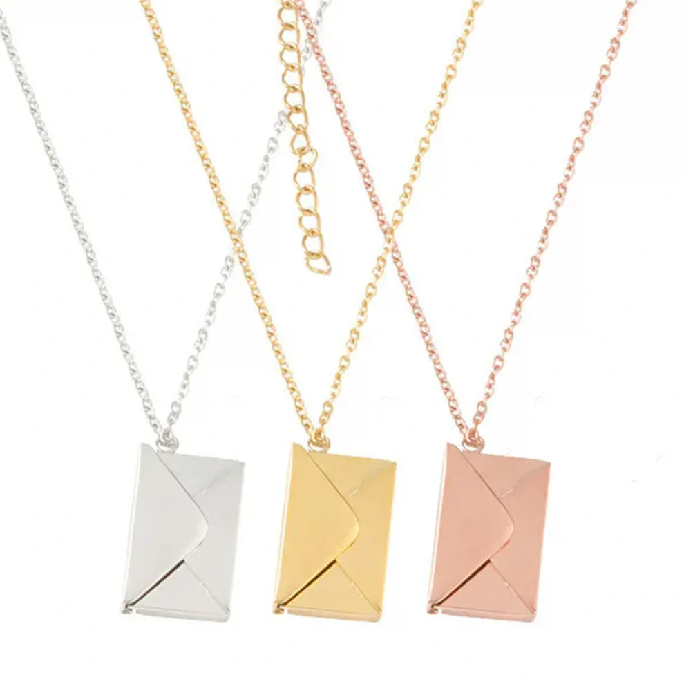 Customizable Secret Letter Envelope Necklace