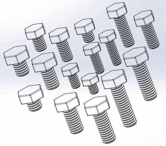 SCREWS M4-M16 ISO 4017 (NORMAL HEX BOLT)