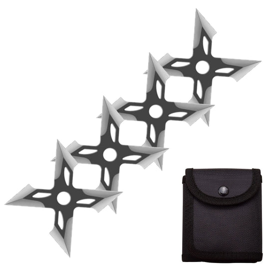 4 Pc Four-Pointed X Throwing Ninja Stars Shuriken