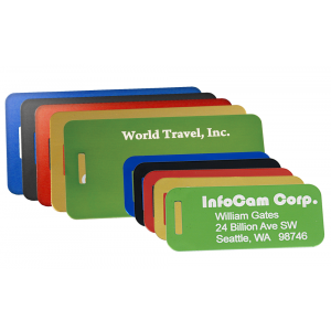 Customizable Anodized Luggage Tag