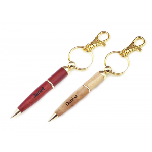 Customizable Wood Pen Keychain