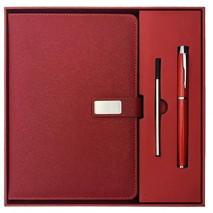 Wholesale Promotional Luxury Gift Items – A5 Leather Journal Customized Business Office Diary Corporate Gift Set With Pen