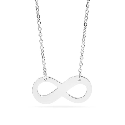 Personalizable Stainless Steel Blank Infinity Necklace