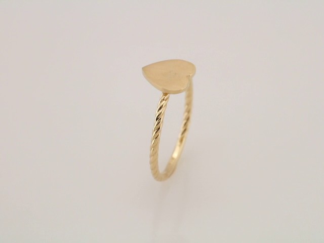 14K Yellow Gold Be Posh�� Engravable Rope Signet Ring