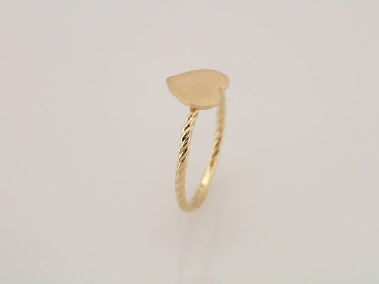 14K Yellow Gold Be Posh�� Engravable Rope Signet Ring