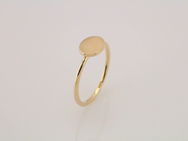 14K Yellow Gold Be Posh�� Engravable Signet Ring