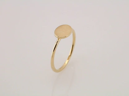 14K Yellow Gold Be Posh�� Engravable Signet Ring