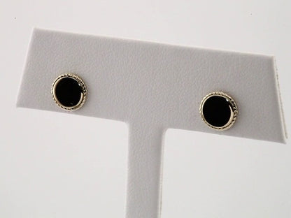 14K Yellow Gold Engravable Rope Earrings