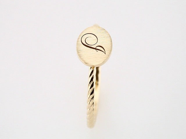 14K Yellow Gold Be Posh�� Engravable Signet Ring