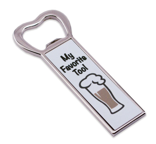 Personalizable Bottle Opener with Magnet