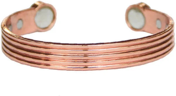 Pure Copper Striped Bracelet