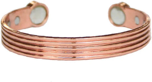 Pure Copper Striped Bracelet