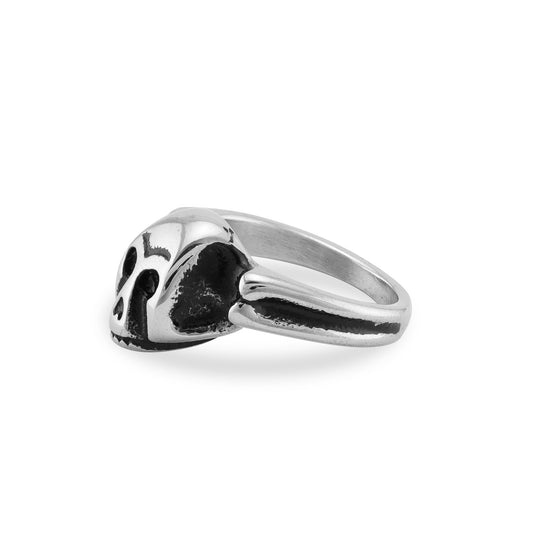 Polished Skull Stainless Steel Ring / SRJ2276