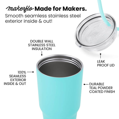 Powder Coated Tumbler 10 Pack